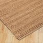 L&R Resources Natural Fiber 03389 Natural 7"9" x 9"9" Area Rug, , large
