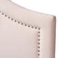 Baxton Studio Rita Full Panel Headboard in Light Pink, , large