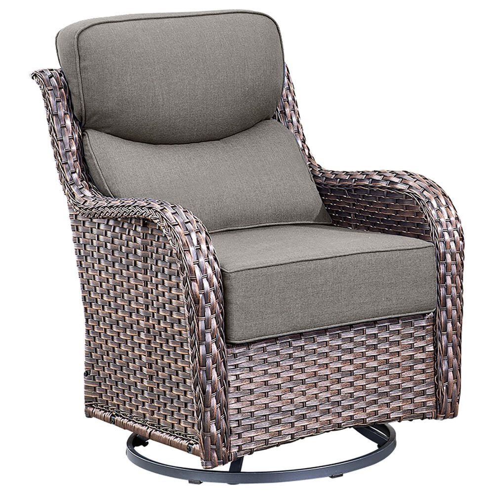 Sunwell Garden 6-Piece Fire Pit Set in Gray, , large