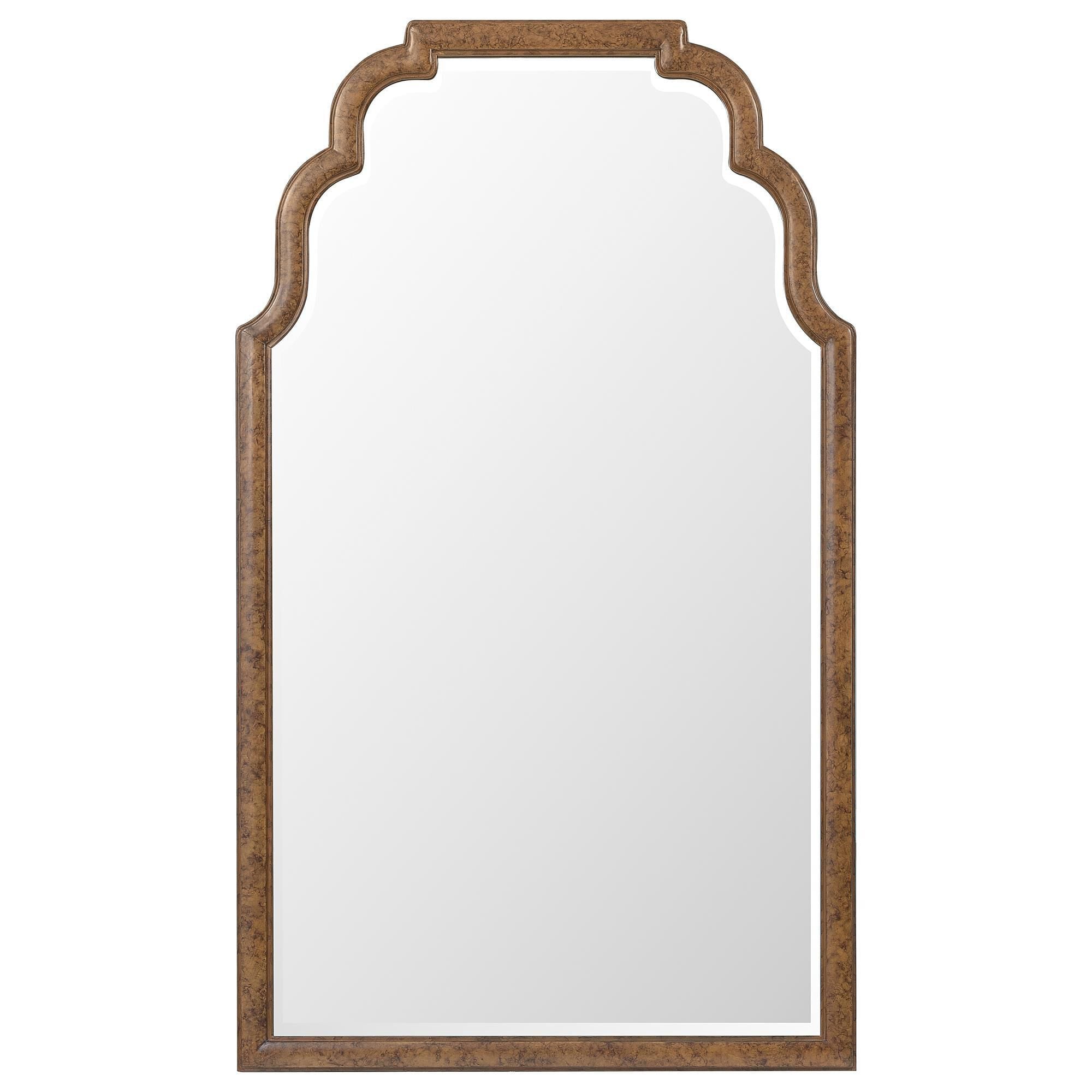 Hooker Furniture Archives Tall Mirror in Mottled Amber