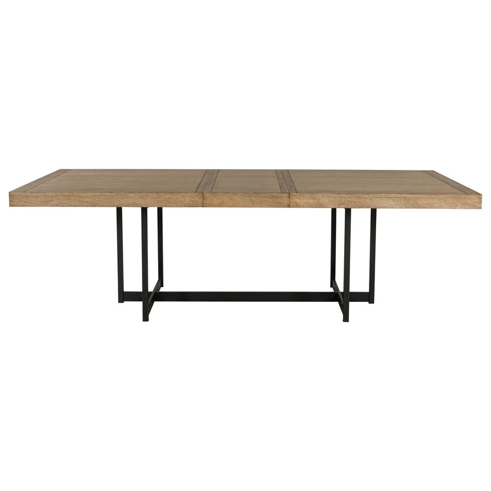 Ashley Tomtyn Dining Table in Light Brown and Gunmetal Gray - Table Only, , large