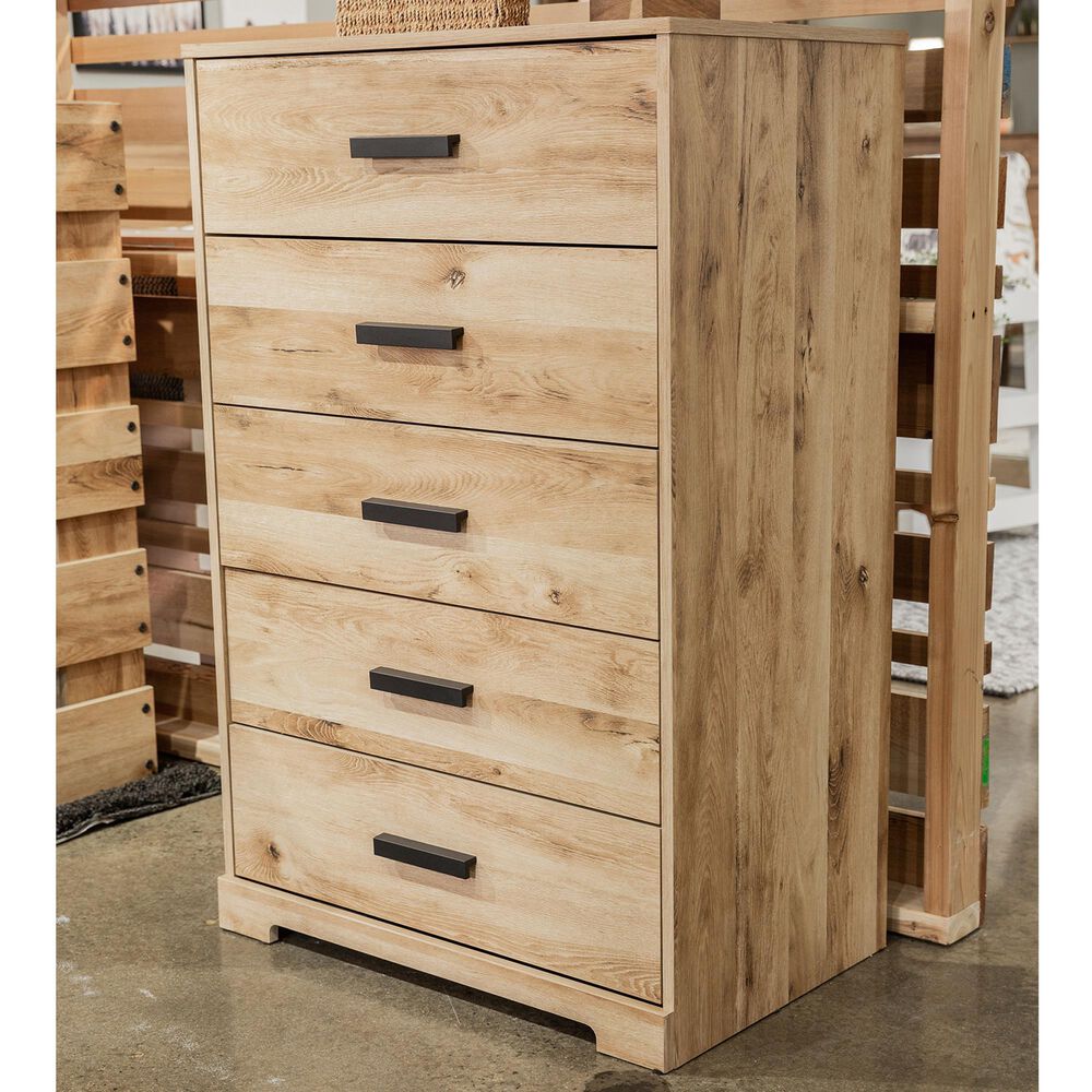 Signature Design by Ashley Larstin 5-Drawer Chest in Brown, , large