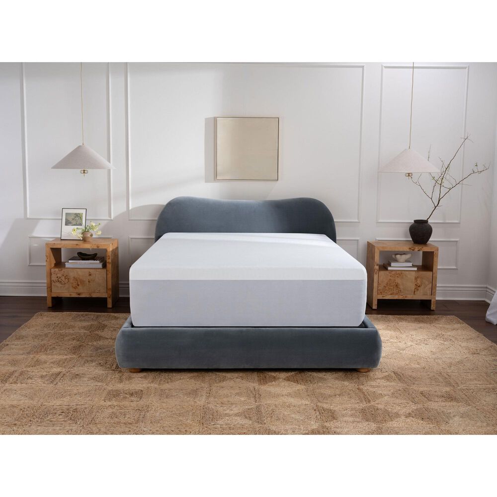 Purple California King Waterproof Mattress Protector in White, , large