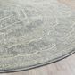 Safavieh Adirondack ADR108T-10R 10" x 10"  Slate/Ivory Round Rug, , large