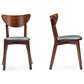 Baxton Studio Sumner 5-Piece Rectangular Dining Set in Walnut, , large