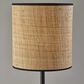 Adesso Cayman Floor Lamp in Black and Natural, , large