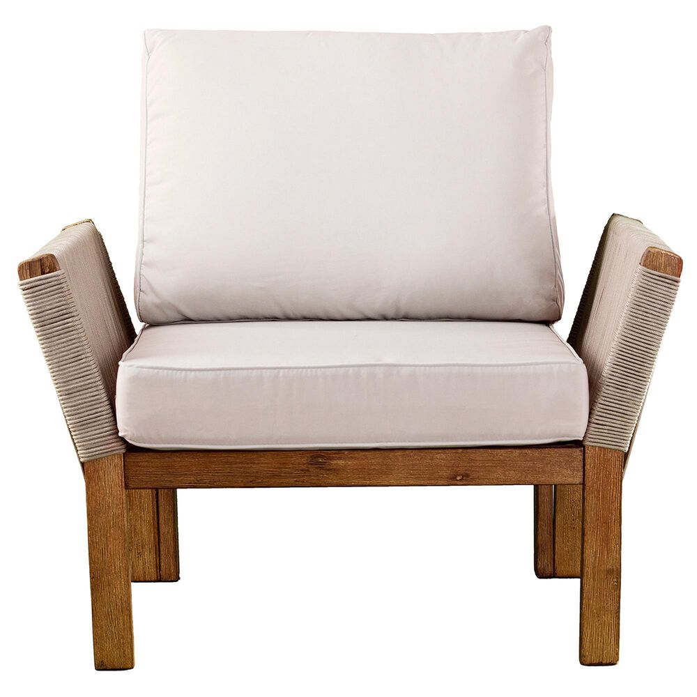 Southern Enterprises Brendina 4-Piece Conversation Set in Oiled Acacia and Natural, , large