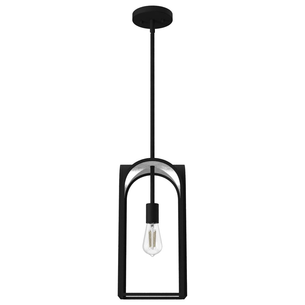 Hunter Dukestown 1-Light Mini Pendant in Natural Iron and Gold Leaf, , large