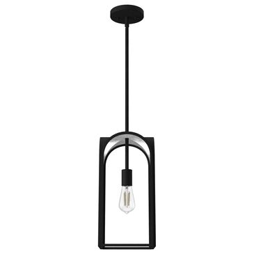 Hunter Dukestown 1-Light Mini Pendant in Natural Iron and Gold Leaf, , large