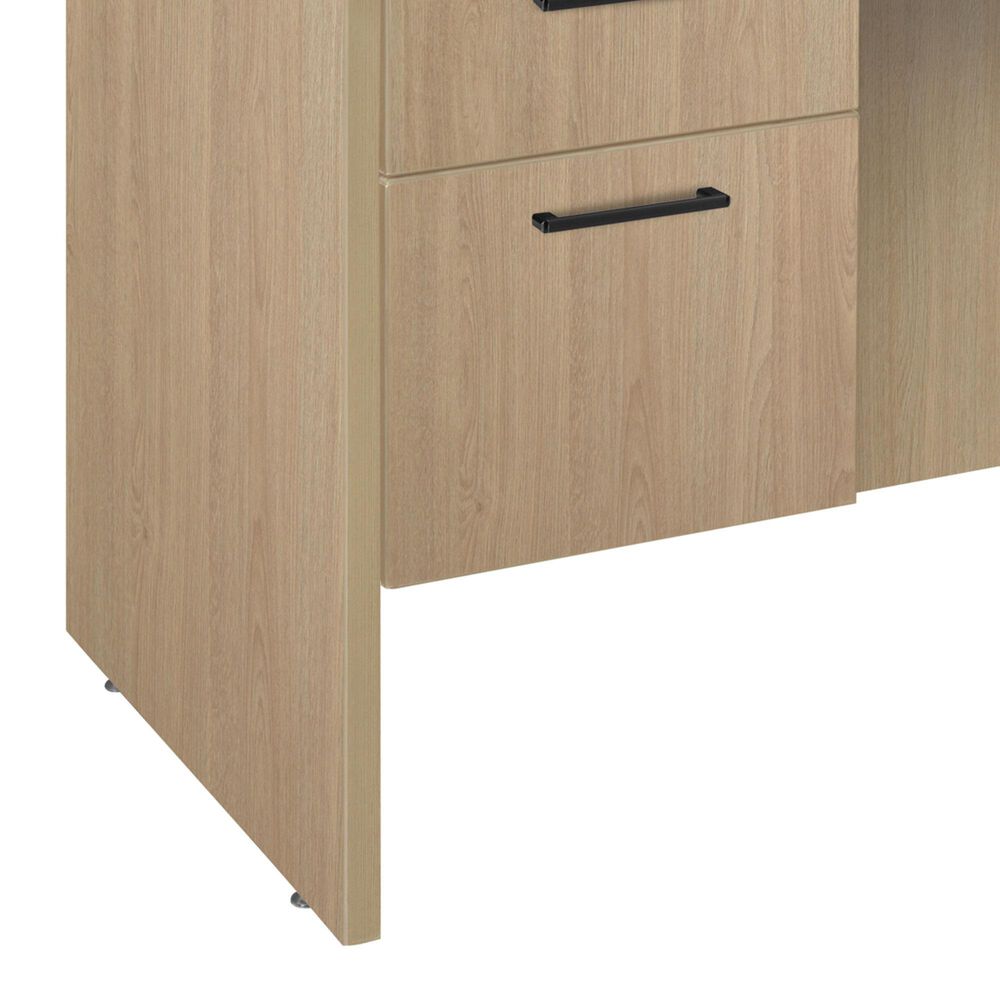 Regency Global Sourcing Legacy 42" Executive Desk with Single Pedestal Drawer Unit in Noble Oak, , large