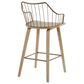 Hearth and Haven Winston Counter Stool in White Washed and Antique Copper, , large