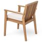 Hearth and Haven 5-Piece Outdoor Dining Set with Beige Cushions in Brown, , large