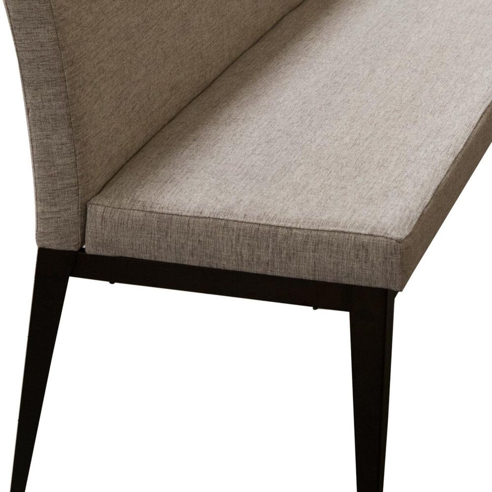 Amisco Parade Upholstered Dining Bench in Oxidado and Shiitake