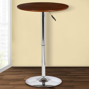 Blue River Bentley Adjustable Pub Table in Walnut and Chrome, , large