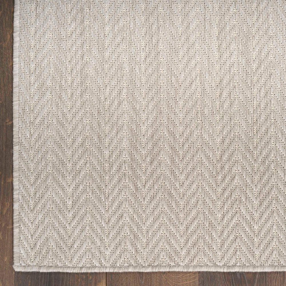 Nourison Horizon HOZ02 Grey 5&#39; x 7&#39; Indoor/Outdoor Area Rug, , large