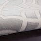 Nourison Joli 8" x 10" Grey and White Area Rug, , large