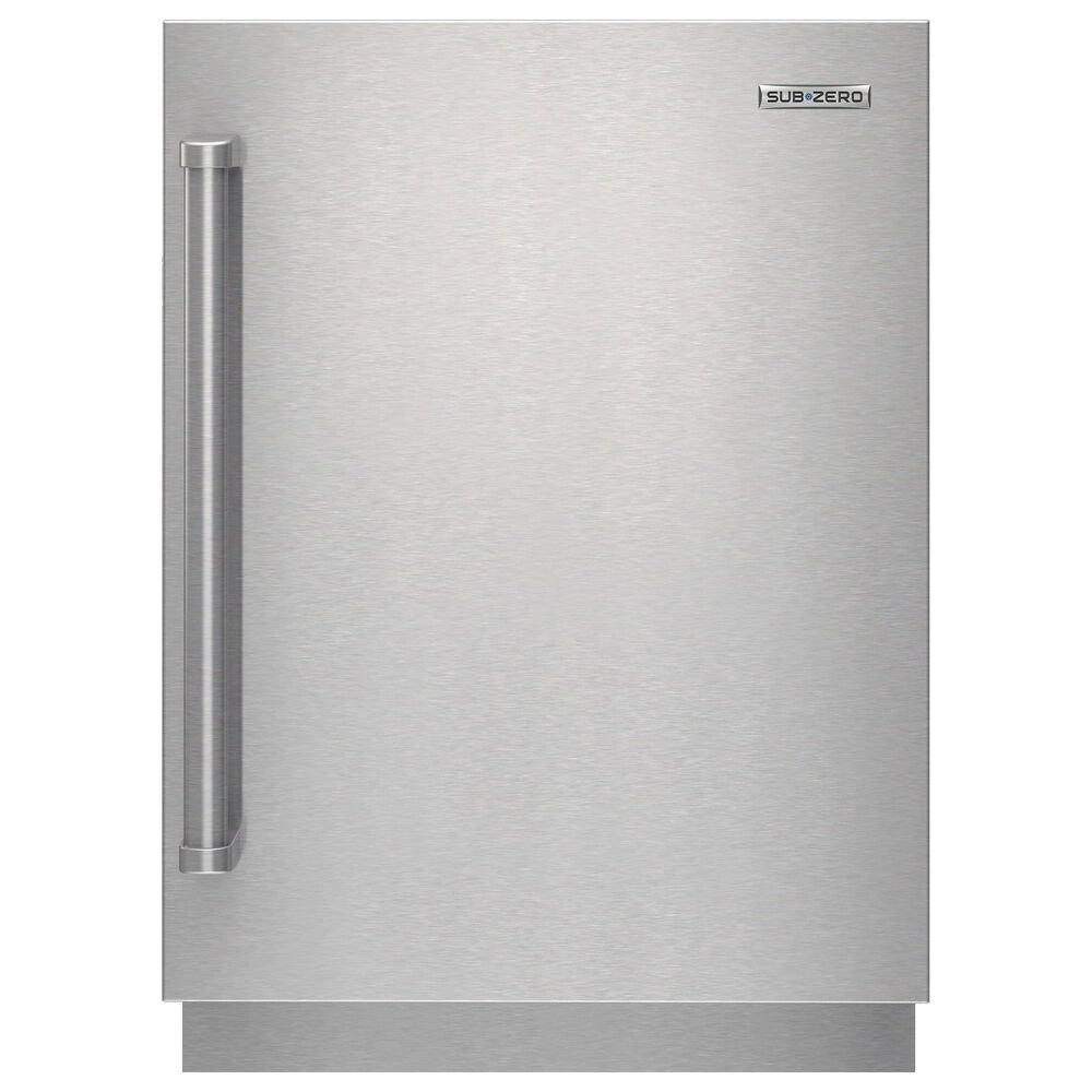 Sub-Zero 24" Outdoor Right Hinge Solid Door Panel with Pro Handle in Stainless Steel, , large
