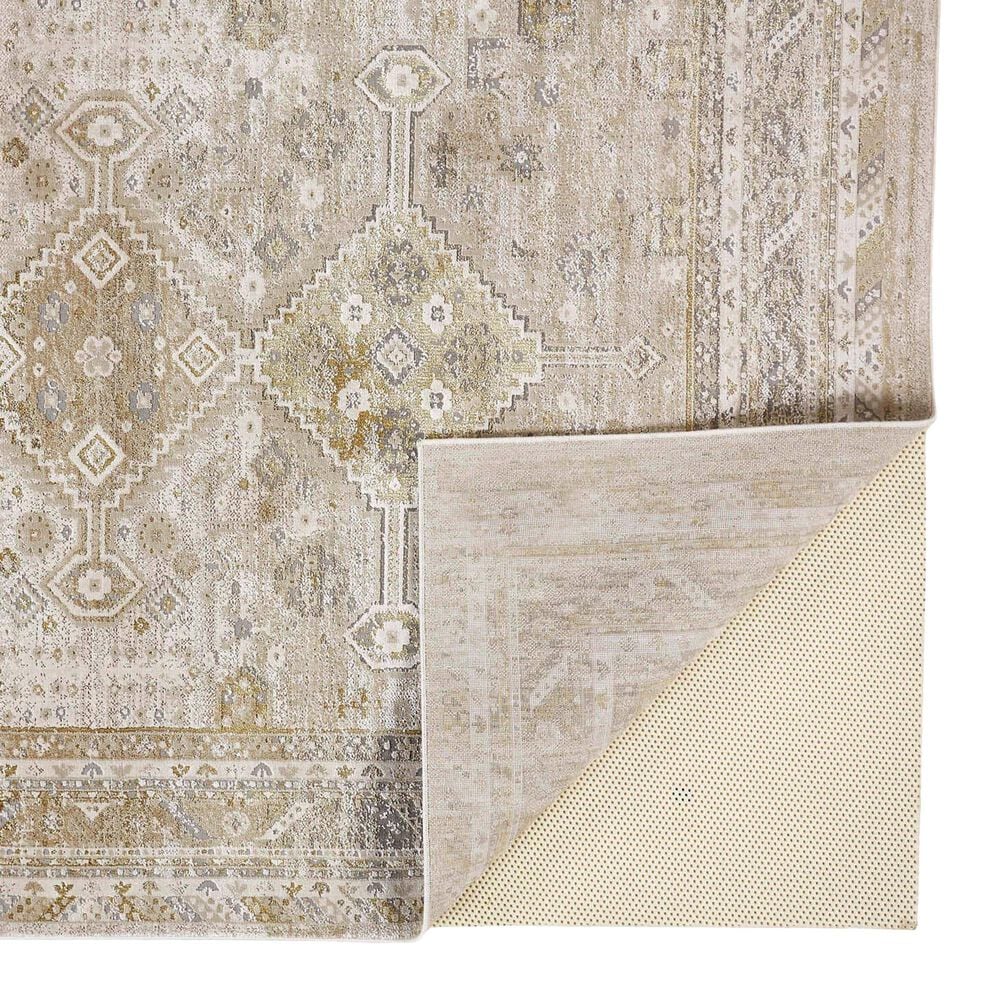 Feizy Aura 10&#39; x 13&#39;2&quot; Gold and Ivory Area Rug, , large