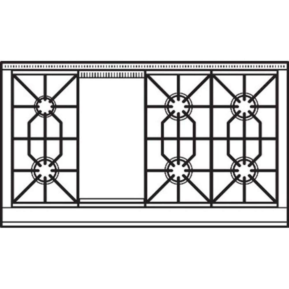Wolf 48&quot; Sealed Burner Gas Rangetop, , large