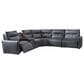 Ashley ModZ 6-Piece Power Symmetrical Sectional in Blue, , large