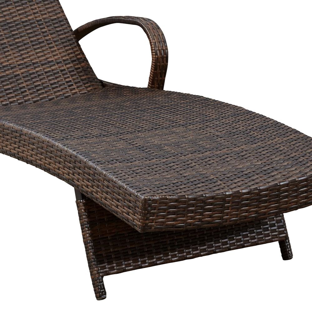 Ashley Kantana Patio Chaise Lounge in Brown &#40;Set of 2&#41;, , large