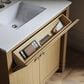 Kohler Alouette 36" Single Bathroom Vanity in Light Oak with 2 cm White Quartz Top and Rectangular Sink, , large