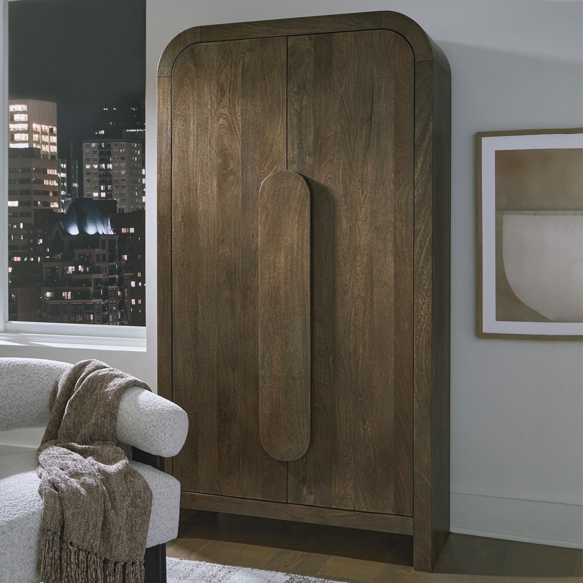 Ashley Thoren Accent Cabinet in Medium Brown