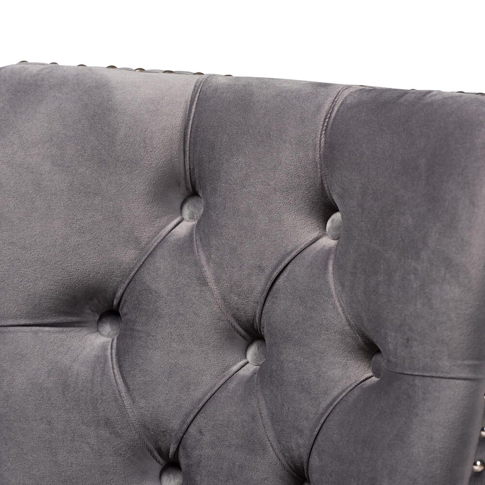 Baxton Studio Remy Side Chair with Grey Cushion in Espresso (Set of 2), , large