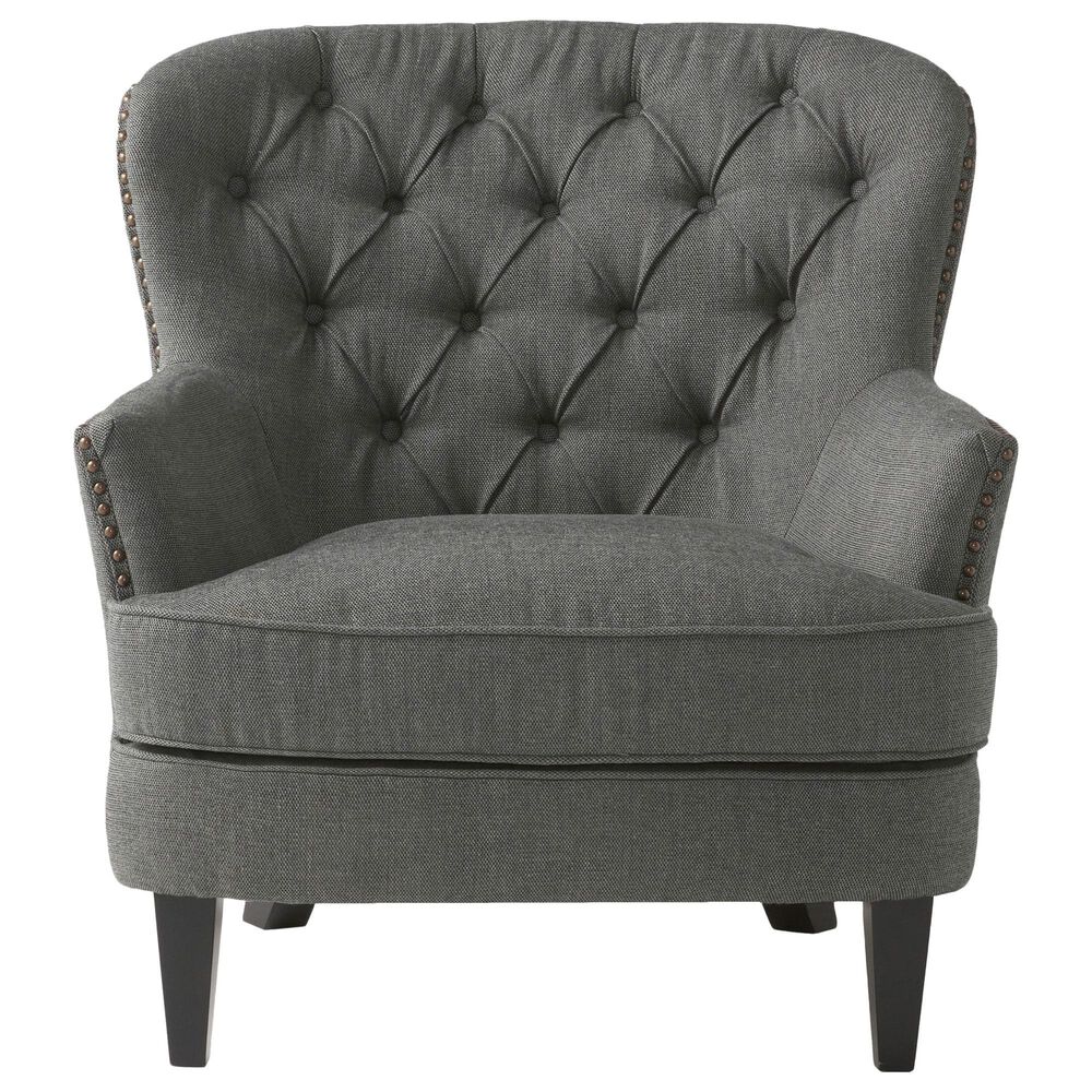 Noble House Tafton Club Chair with Ottoman in Gray, , large