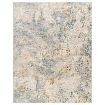 Surya Dresden Taupe, Off-White, Deep Teal, Dusty Sage, Ink Blue, Mustard and Light Gray 6"7" x 9"6" Area Rug, , large