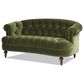 Jennifer Taylor Home La Rosa Stationary Loveseat in Olive Green Velvet, , large