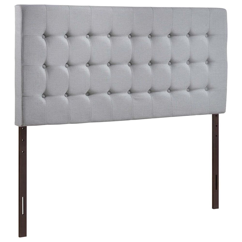 Modway Tinble Upholstered Fabric Queen Headboard in Sky Gray, , large
