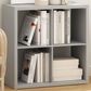HOMLUX 4-Cube Reversible Open Back Bookshelf in Light Grey, , large