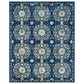 Safavieh Evoke EVK252A 10" x 14" Navy and Ivory Area Rug, , large