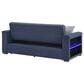 Modern Market Pull-out Sofa Bed in Navy, , large