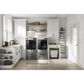 Maytag 5 Cu. Ft. Front Load Washer and 7.3 Cu. Ft. Electric Dryer Laundry Pair with Pedestal in Metallic Slate, , large