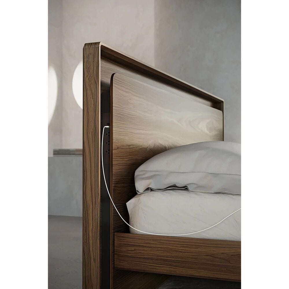 BDI LINQ King Bed in Natural Walnut, , large