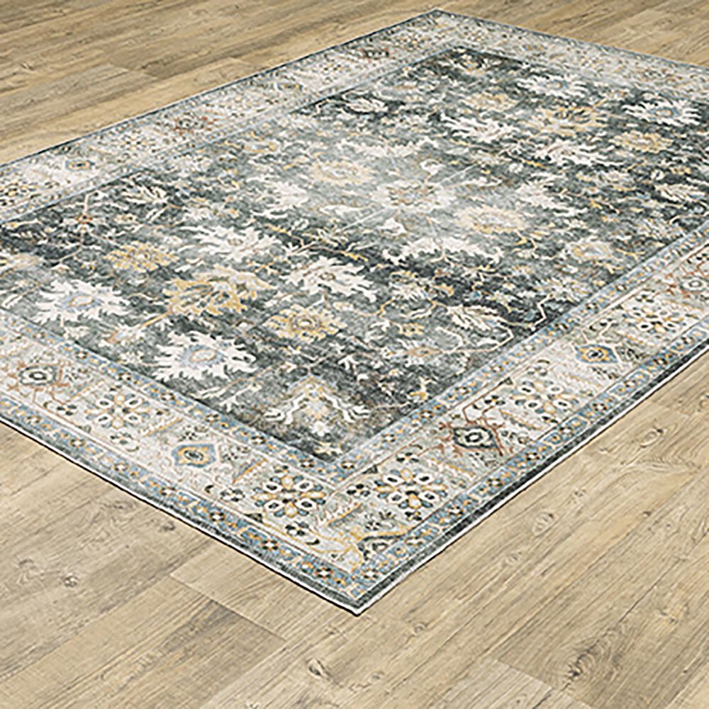 Oriental Weavers Charleston Floral 7&#39;6&quot; x 10&#39; Charcoal Area Rug, , large