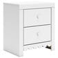 Ashley Mollviney 2-Drawer Nightstand in Matte White, , large