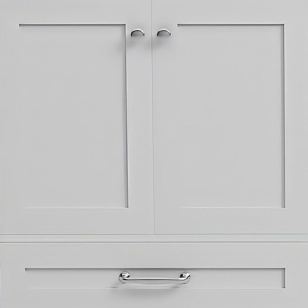 Lexora Home Dukes 84" Double Bathroom Vanity in White with 2 cm White Cultured Marble Top and Rectangular Sinks, , large