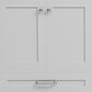 Lexora Home Dukes 84" Double Bathroom Vanity in White with 2 cm White Cultured Marble Top and Rectangular Sinks, , large