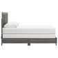 Ashley Sylveri Queen Chevron Panel Bed in Gray, , large