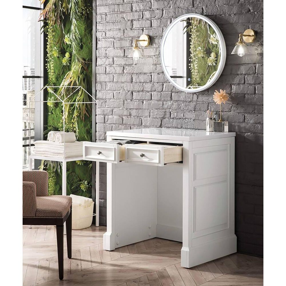 James Martin Vanities De Soto 30&quot; Countertop Unit Base in Bright White, , large