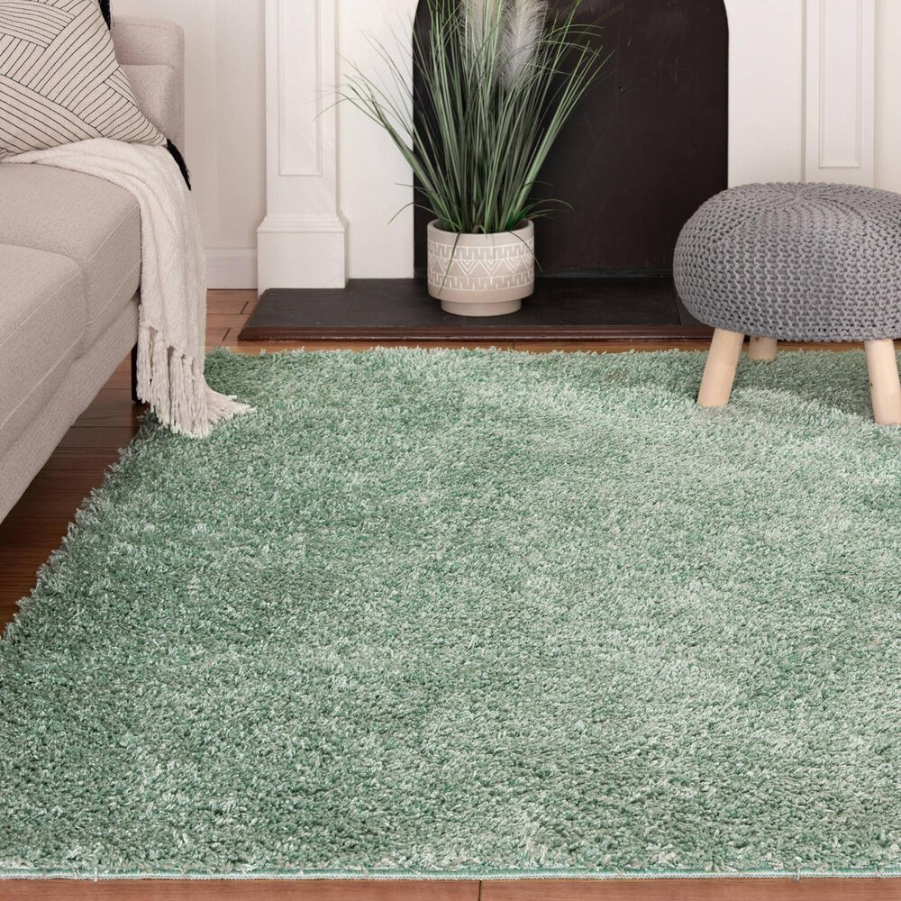 Central Oriental Geneva Shag 5&#39; x 7&#39; Glass Area Rug, , large
