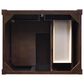 James Martin Vanities Brittany 30" Single Bathroom Vanity in Burnished Mahogany with 3 cm Arctic Fall Solid Surface Top and Rectangle Sink, , large