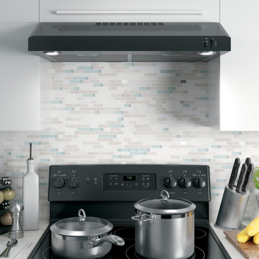 GE Appliances 30&quot; Under the Cabinet Hood in Black, , large