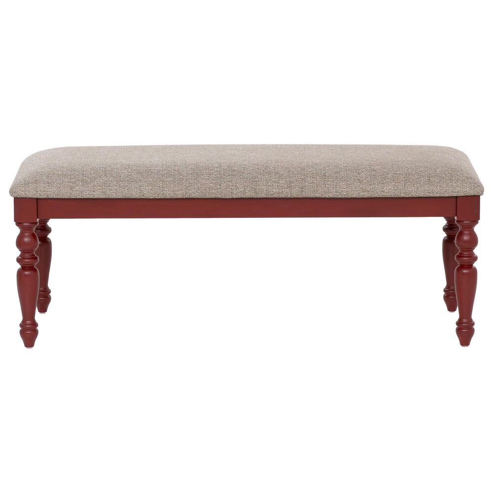 Linon Home Decor Trimble Dining Bench in Red, , large