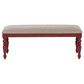 Linon Home Decor Trimble Dining Bench in Red, , large