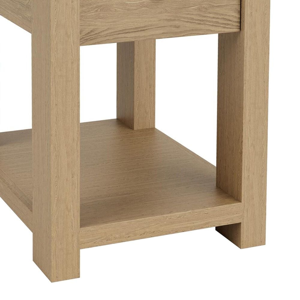Shannon Hills Davie 1-Drawer Chairside Table in Pale Oak, , large