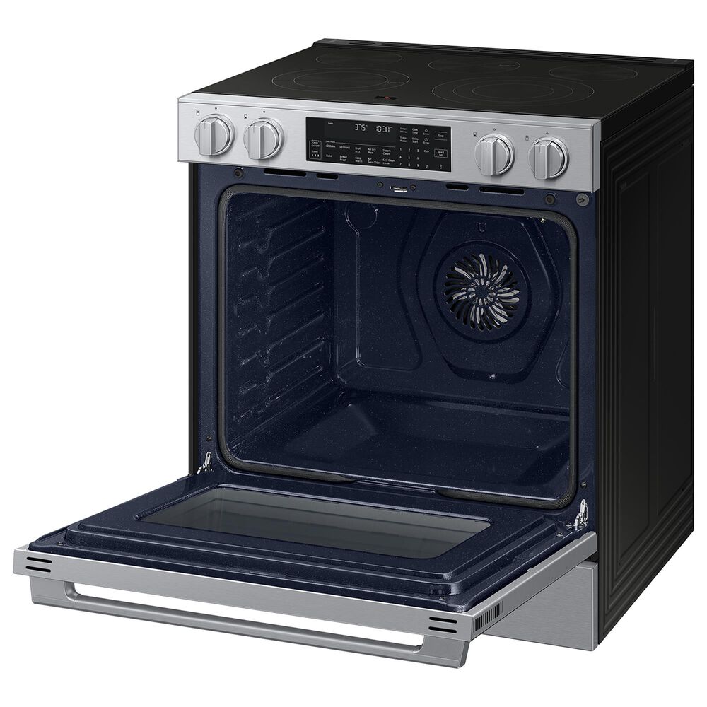 Samsung Bespoke 6.3 Cu. Ft. Smart Slide-In Electric Range with Illuminated Precision Knobs in Stainless Steel, , large